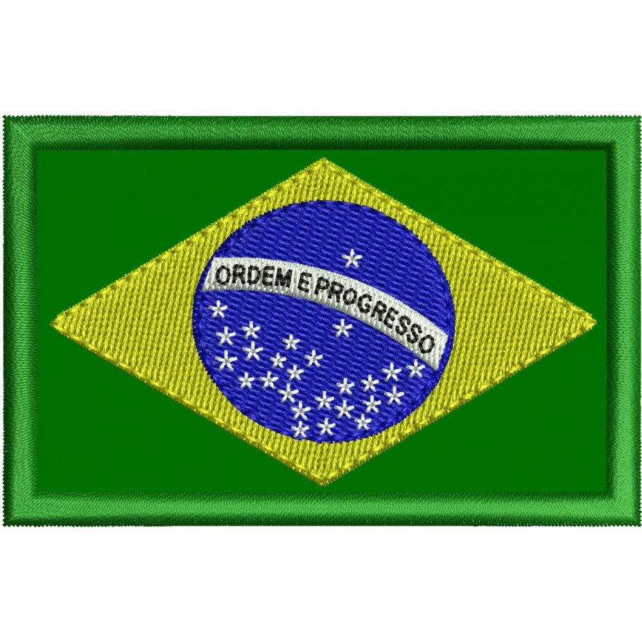 Bordado Bandeira do Brasil